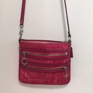 Pink Coach Purse Bag Crossbody